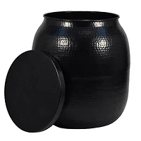 hometrends Hammered Accent Table with Storage