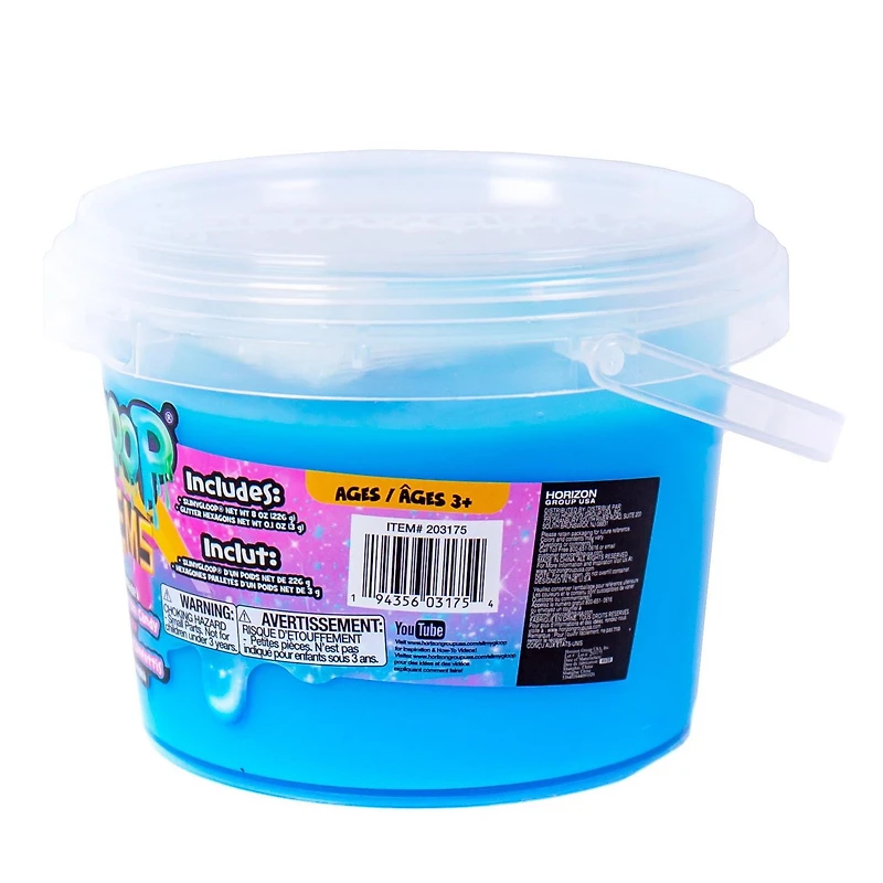 Seau de SLIMYGLOOP® barbe à papa confettis, 226 g