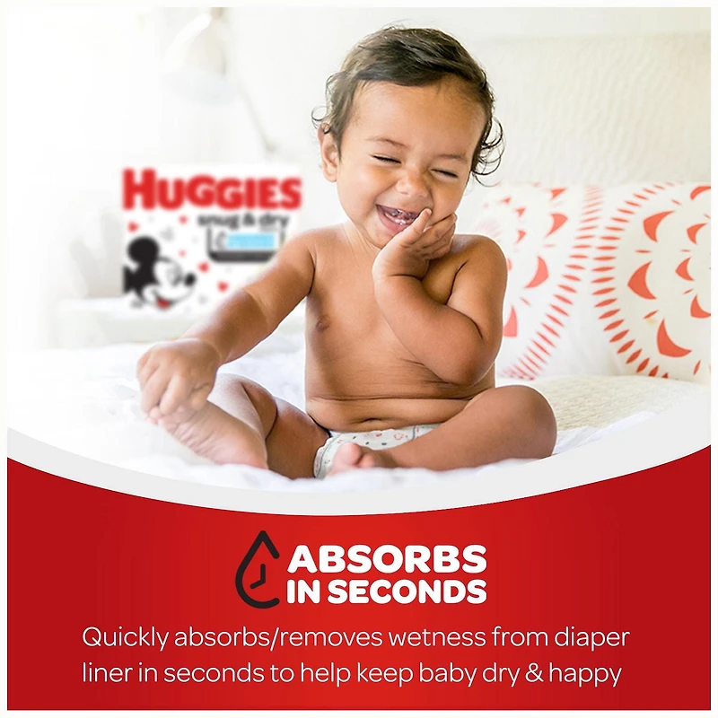Couches HUGGIES Snug & Dry, Emballage Giga