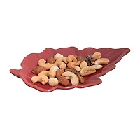 WAY TO CELEBRATE STONEWARE SHAPED LEAF PLATE<br>