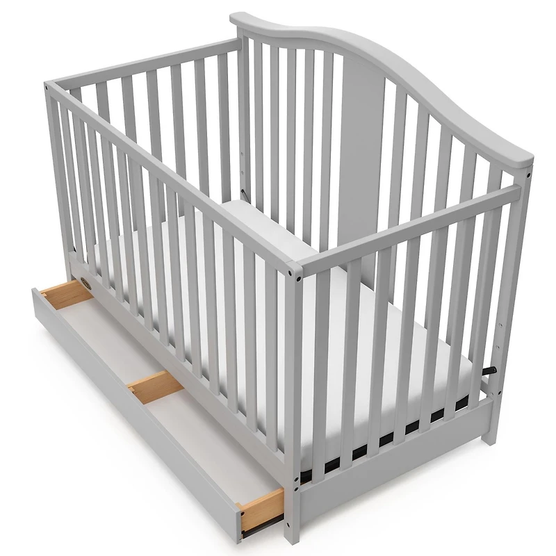 Graco Solano 4-in-1 Convertible Crib with Drawer, Converts to a full-size bed