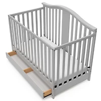 Graco Solano 4-in-1 Convertible Crib with Drawer, Converts to a full-size bed