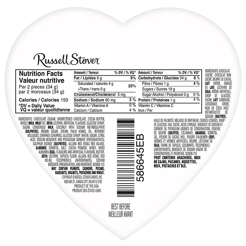 Russell Stover Valentine Pet Heart Box