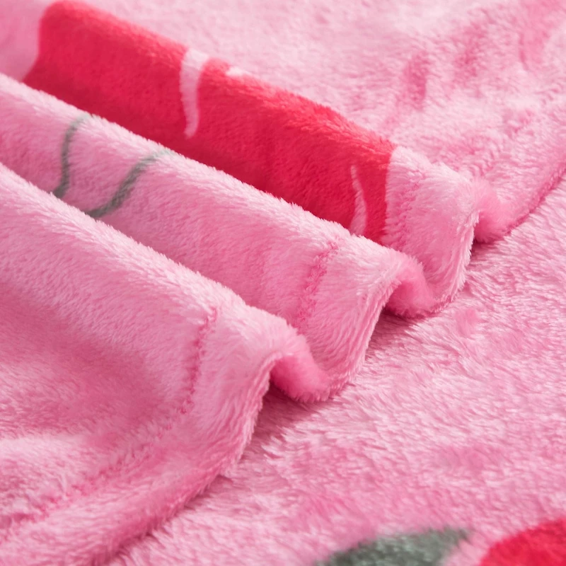 Mainstays Kids Couverture Jetée en Peluche Cerises
