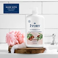 Ivory Gentle Exfoliating Body Wash, Notes of Jojoba Scent, 1035ML