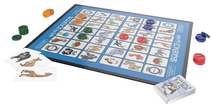 JAX Sequence for Kids Board Game, Classic SEQUENCE...for kids!
