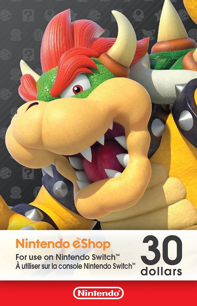 $30 Nintendo eShop Gift Card [Digital Code]