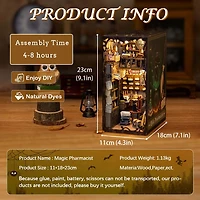 Tradeopia 3D Wooden Puzzle Magic Pharmacist DIY Book Nook Kit