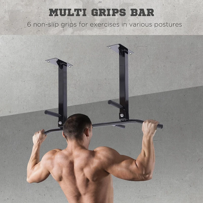 Ceiling Mounted Pull Up Bar Chin Up Bar Home Gym Strength Training