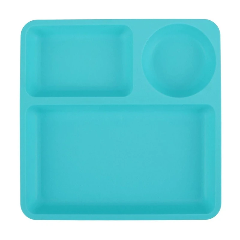 Assiette divisée en polypropylène bleu sarcelle pour enfants Mainstays 9,5 pouces 1 pièce