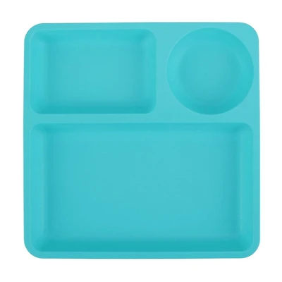 Assiette divisée en polypropylène bleu sarcelle pour enfants Mainstays 9,5 pouces 1 pièce