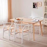 Chaise de salle à manger en bois de la collection Heavenly, lot de 4