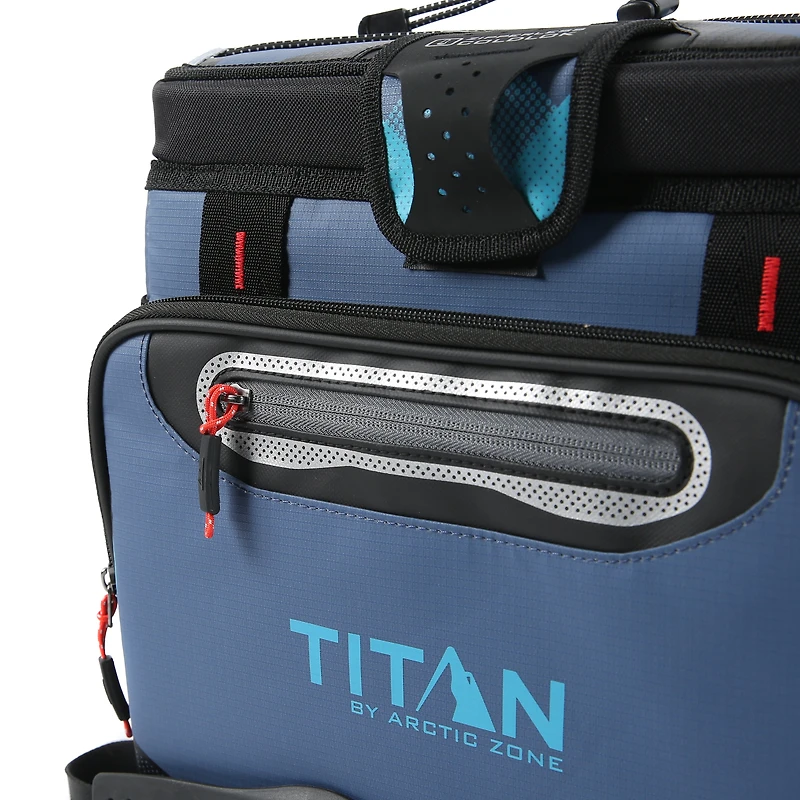 Titan by Arctic Zone 24 Can/13 L Zipperless Soft Cooler  - Ocean Trench
