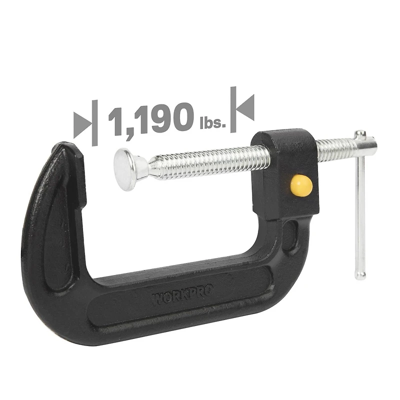 WorkPro 4" Quick Release C Clamp
