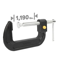 WorkPro 4" Quick Release C Clamp