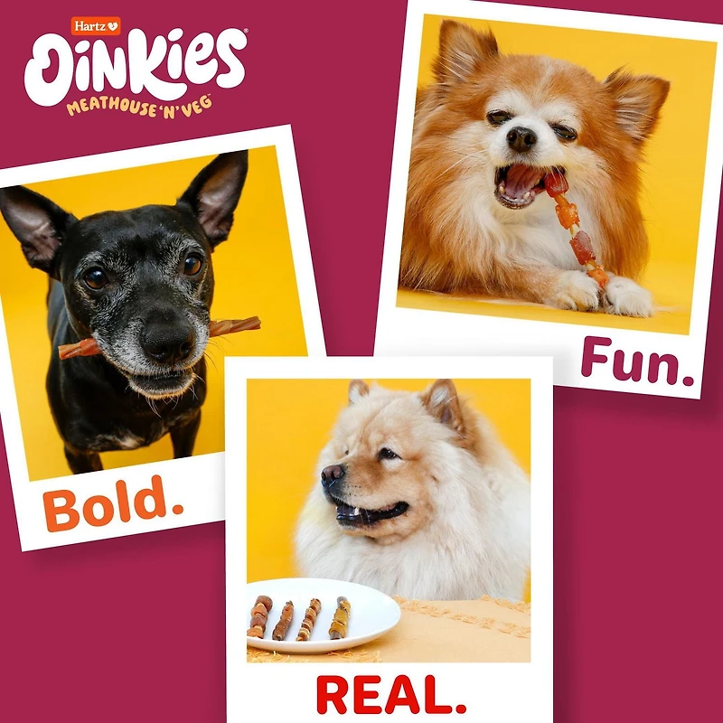 Oinkies Meathouse N'Veg Tender Ribs Dog Treat Chew 20pk