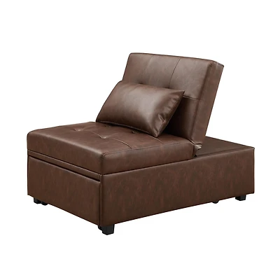 Payton Sofa Bed, Brown PU