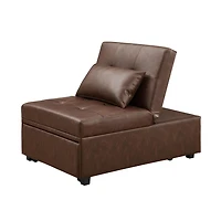Payton Sofa Bed, Brown PU