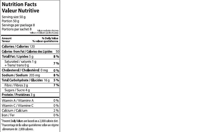 Samosas Punjabi Shana de Rubicon 460 g, paq. de 8