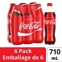 Coca-Cola Bottles, 710 mL, 6 Pack, 6 x 710 mL
