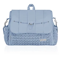 Hannah & Sophia Belle Convertible Diaper Backpack & Messenger Bag, Moonmist Blue