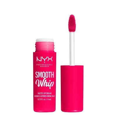 NYX PROFESSIONAL MAKEUP, Smooth Whip, Crème à lèvres lisse et mate, Beurre de Cacao et Karité, Formule végane, 4ml Crème à lèvres ultradouce