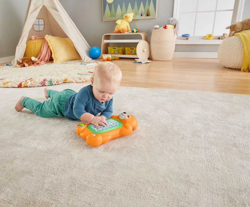 Loutre A à Z Linkimals de Fisher-Price, jouet interactif avec clavier pour bébé
