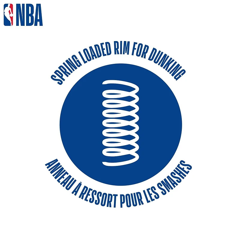 NBA 18" Elite Over-the-Door Basketball Hoop Set, Ball and Pump included