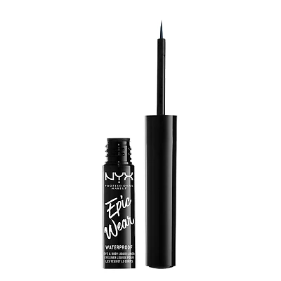 NYX PROFESSIONAL MAKEUP, Epic Wear, Liquid liner, Waterproof matte eyeliner, Longwear - BLACK, Waterproof Eyeliner