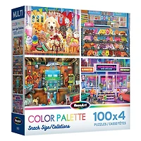 RoseArt – Format collation 400 pièces – Palette de couleurs – Puzzle emboîtable pour adulte