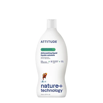 ATTITUDE nature+ technology, Dishwashing Liquid, Green Apple & Basil