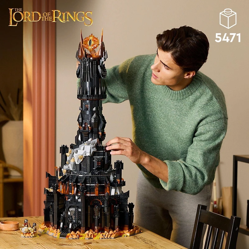 LEGO Icons Le Seigneur des Anneaux : Barad-dûr 10333 Ensemble de construction (5471 pièces)