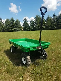 Millside plastic deck 20" x 38" Garden wagon with flat free tires