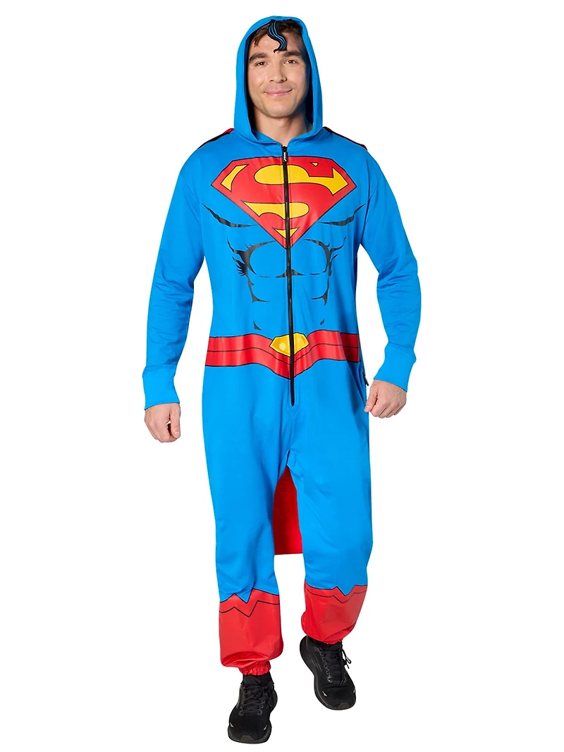 Costume Zipsters Tout-Confort Superman de DC Comics pour Adultes par Rubies, pour Hommes