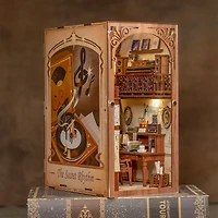 Tradeopia Puzzle en bois 3D – Kit DIY Le Rythme Secret Bibliothèque Miniature