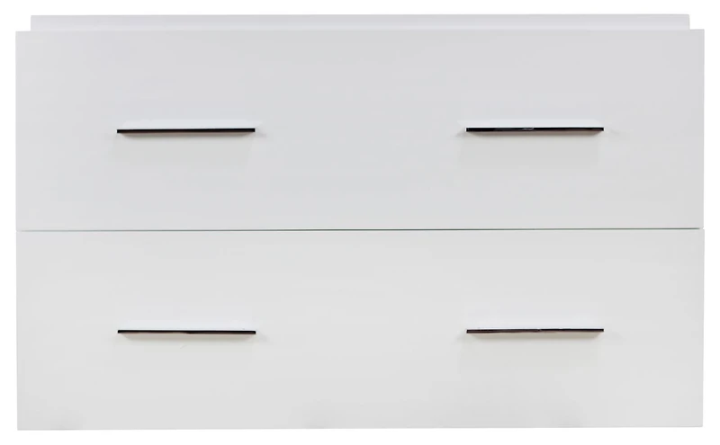 35-in. W 18-in. D Modern Wall Mount Plywood-Veneer Vanity Base Only In White AI-1731