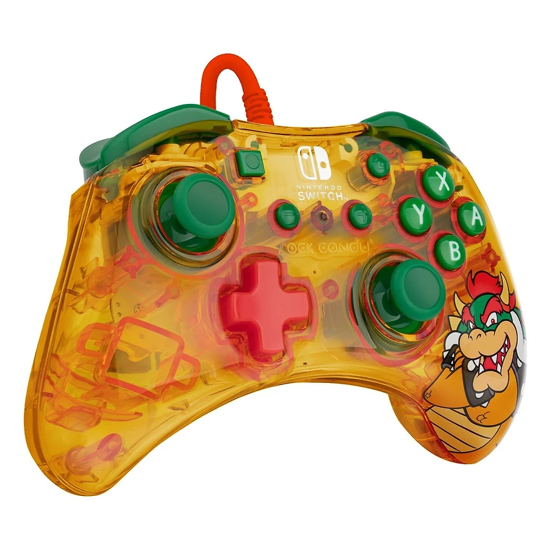 PDP Manette filaire Rock Candy™: Lemon Bomb Bowser - Nintendo Switch PDP Rock Candy W CTRL Bowser