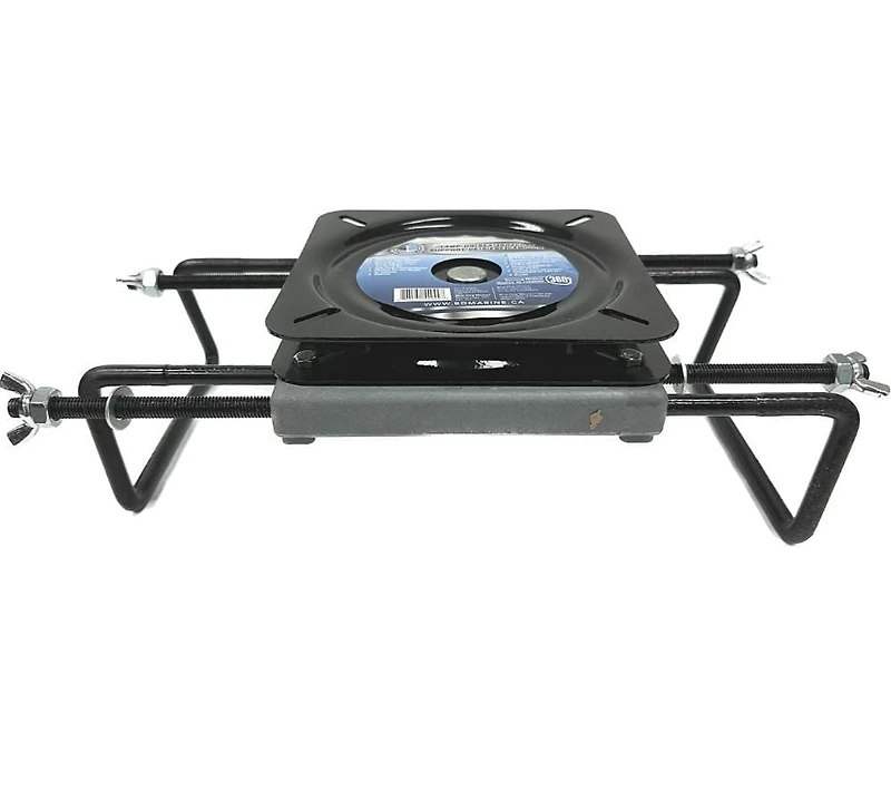 Blue Dog Marine Jon Boat Seat Bracket with Swivel, 7" x 7" Seat Mount with 360-degree turning, Adjusts from 7 inches to 16.5 inches