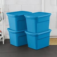 Sterilite 68L Tote - Aqua, 68L, Blue