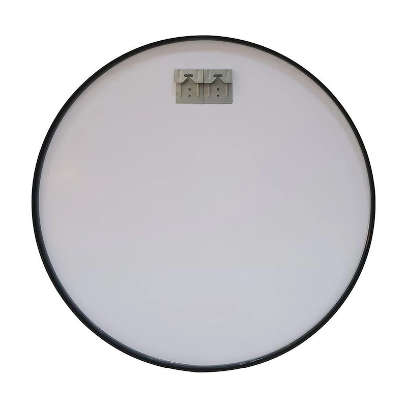 Miroir rond avec cadre en aluminium 31 1/2 po (80 cm)