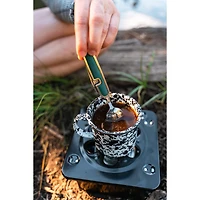 Coghlan's Folding Cutlery Set, Stainless Steel, Green with Silver Trim, All-in-one compact utensils