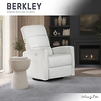 Dream On Me Berkley Leatherette Glider/ Power Recliner / Swivel Glider / Easy assembly Glider Chair