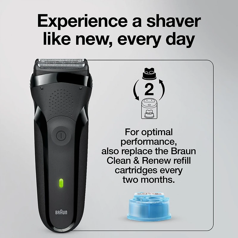 Braun Series 3 32B Cassette de Remplacement de Tête de Rasoir Électrique - Noir