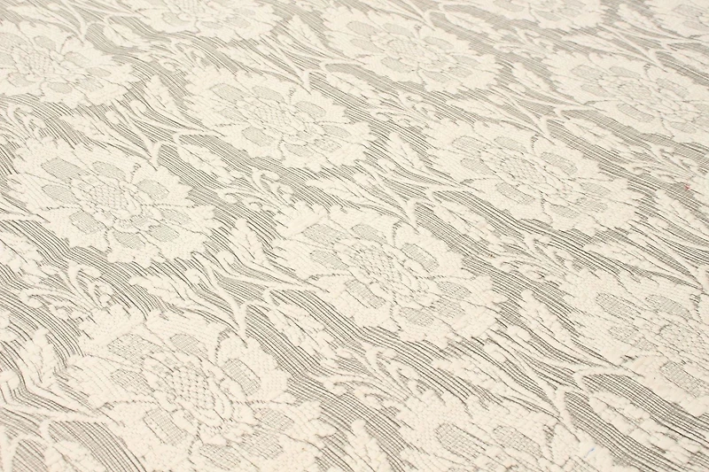 ECARPETGALLERY 3'10" x 6'0" Floral Collage Handmade Area Rug for Living Room, Dining Room and Bedroom in Ivory