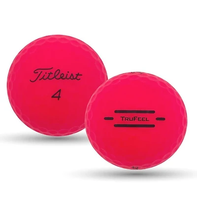 Mulligan - 24 Titleist Trufeel 5A Recycled Used Golf Balls, Red