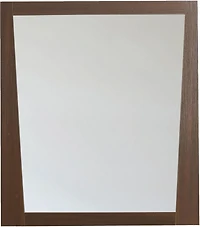 American Imaginations 29.5-in. W 33.5-in. H Modern Plywood-Melamine Wood Mirror In Wenge AI-1184