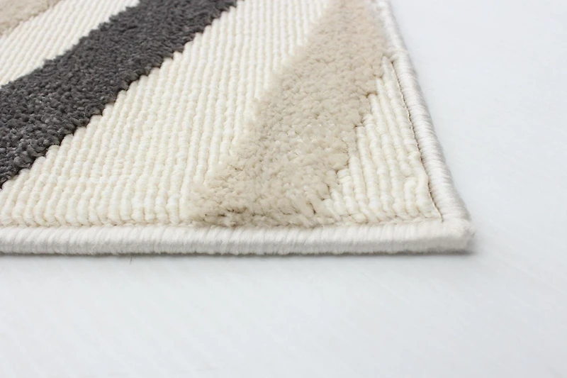 ECARPET Modern Area Rug for Dining Room, Living Room, Bedroom or Den Zuma Taupe