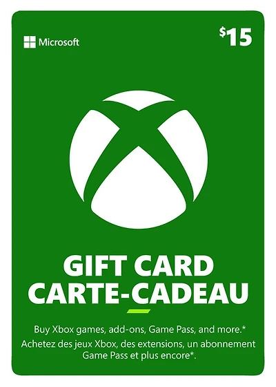 Xbox Live Gift Card $15 CAD [Download]