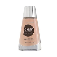 COVERGIRL Clean Liquid Foundation, lightweight, breathable liquid makeup, natural effect, water-based, non comedogenic, 100% Cruelty-Free