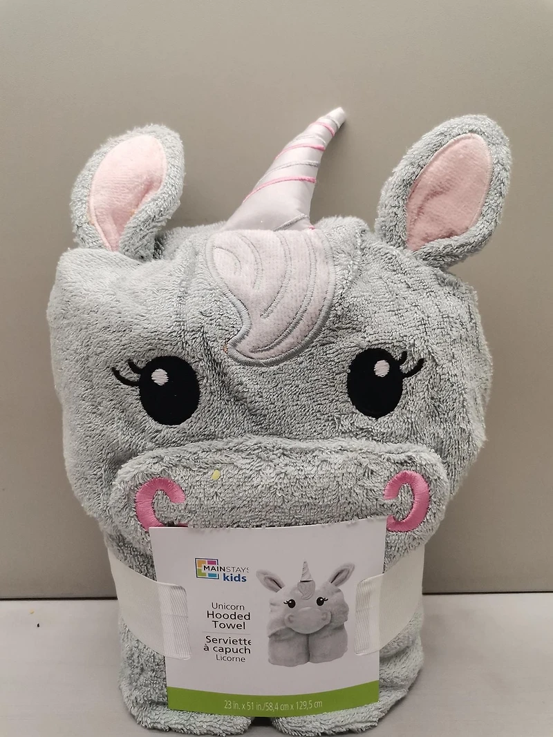 Serviette<br>à capuche<br>Licorne